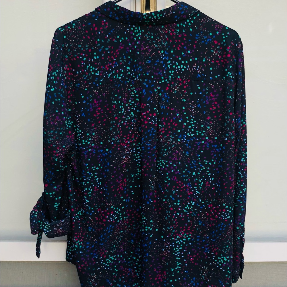 DILLARD’S “Investments” Women’s Knit Utility Blouse (Size L)